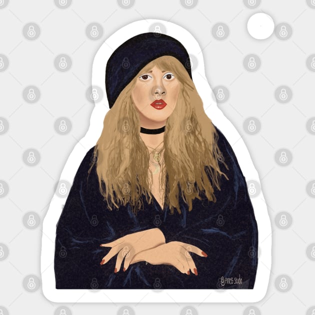 Stevie Nicks Sticker by Pinky's Studio 